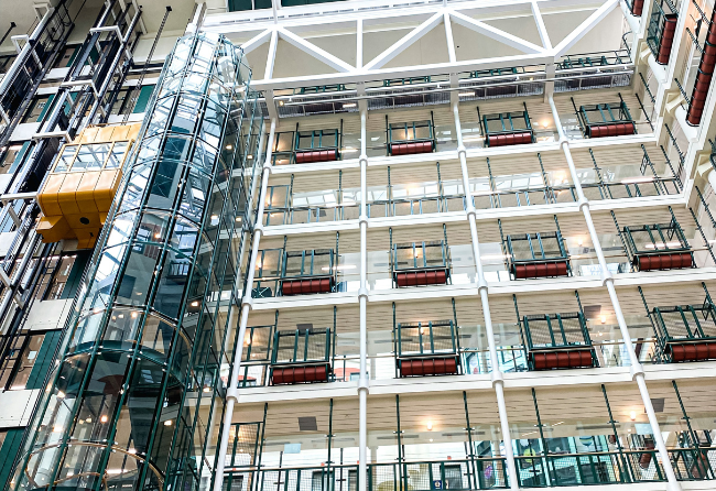 Healthcare Building Balconies With Stonhard Flooring