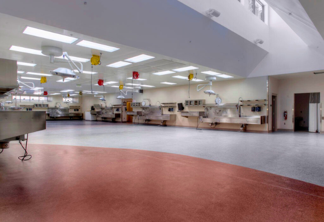 District 9 Medical Examiner Project With Sustainable Flooring