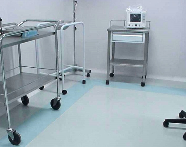 Pharmaceutical Flooring With Hygienic Curb
