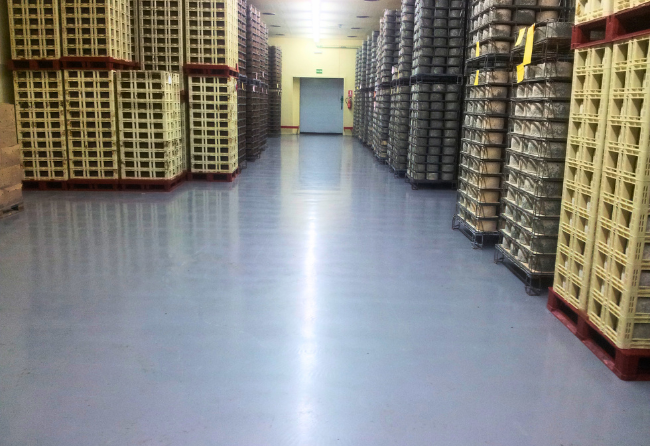 Cold Storage In A Dairy With Stonclad UR Flooring