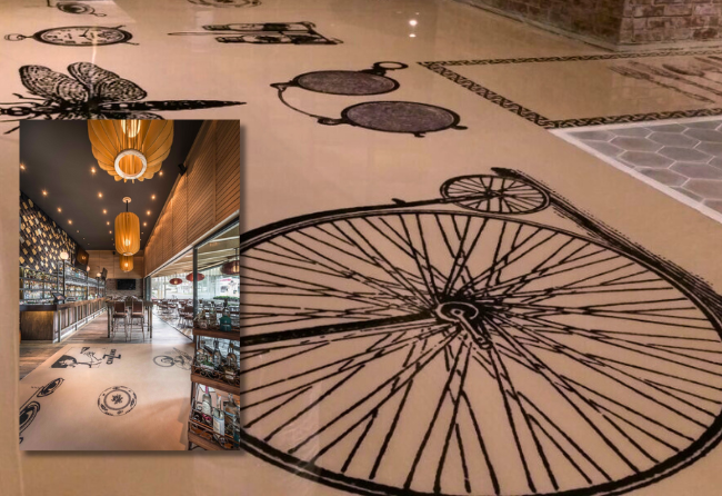 Capture Flooring In Brewery Restaurant