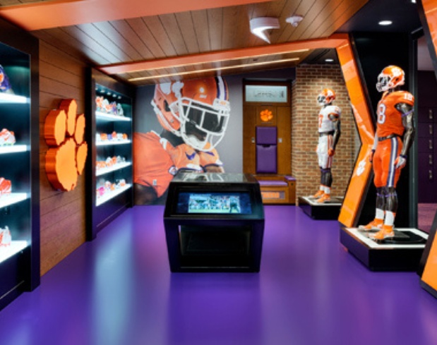 Retail Store In University Stadium With Smooth Flooring