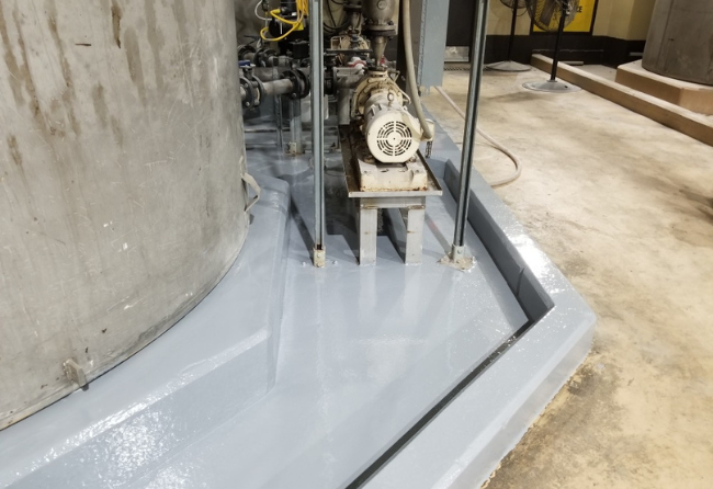 Chemical Containment Tank With Stonclad NM Flooring