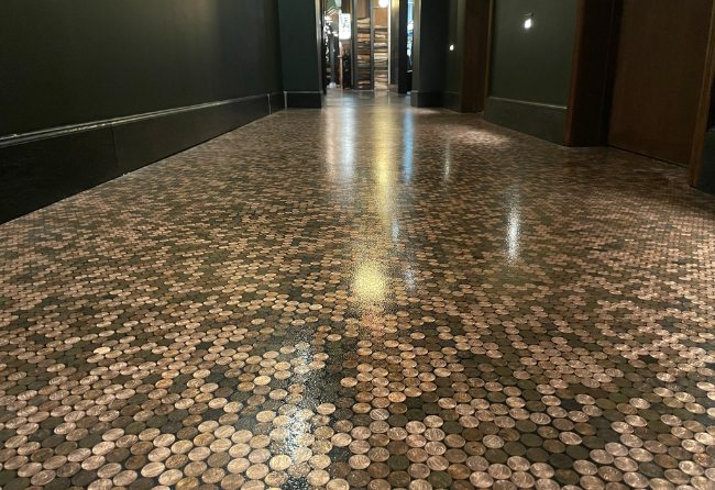 Custom Restaurant Corridor With Capture Flooring