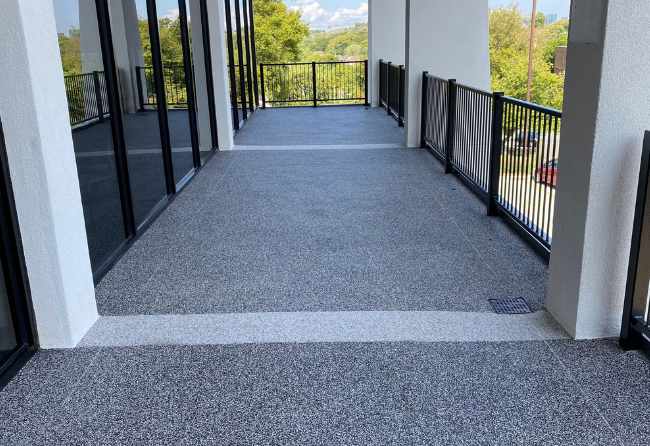 Balcony With Crush Flooring