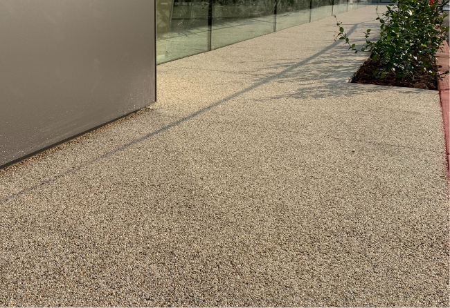 Exterior Pedestrian Walkways With Crush Flooring