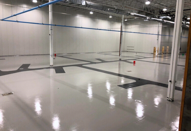 Stonshield ESD In AGV Aisles For Aerospace Facility