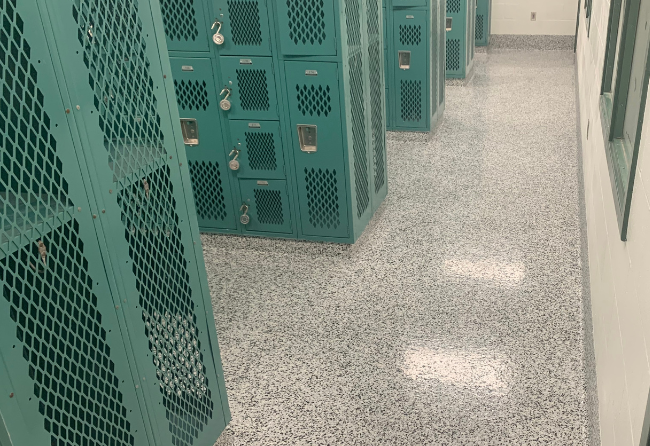Locker Rooms With Stontec ERF Flooring