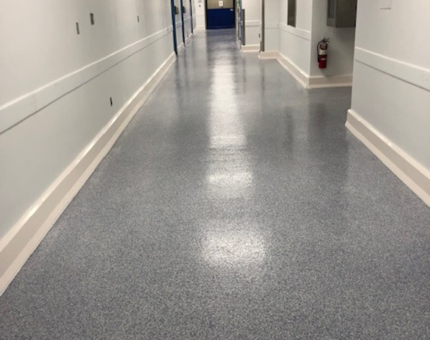 Corridor With Hygienic Wall Protection