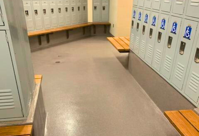 Locker Rooms With Stonshield HRI Flooring