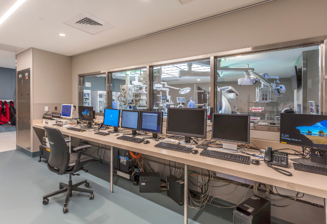 Surgical Control Desk With Stonhard Stonres STR Flooring