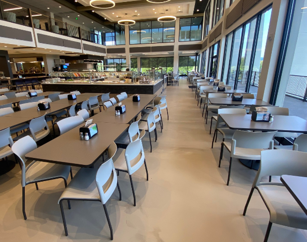 University Cafeteria With Smooth Flooring