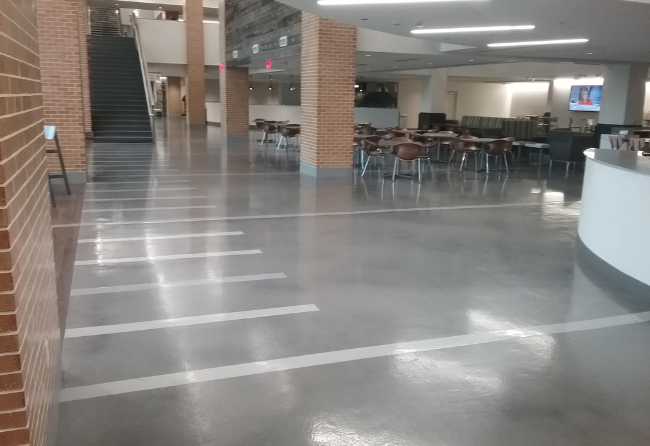 University Cafeteria With Polished Flooring
