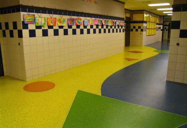 St. Elizabeth Ann Seton School Stonres RTZ Wear Resistant Flooring