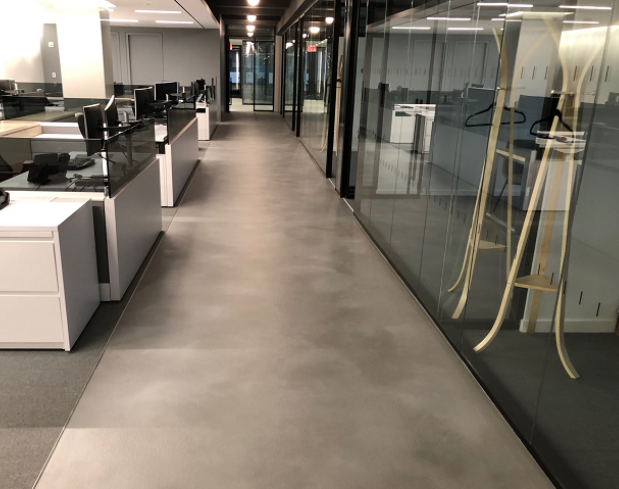 Corporate Corridor With Polished Floors