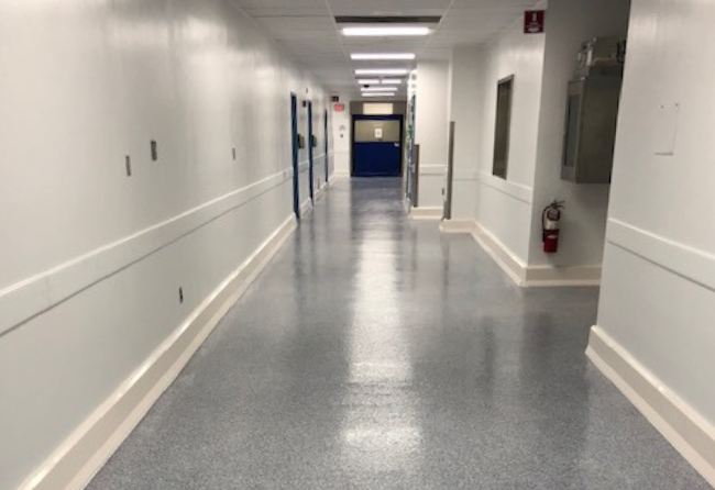 Corridor Pharma Facility Stontec UTF Flooring